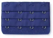 [sourcing map] uxcell Ladie's 3 X 4 Hooks Bra Extender Extension Strap Bra Band Multi Color Dark Blue 3 Rows 4 Hooks 1 Pcs