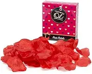 Lovehoney Red Fake Rose Petals - Reusable & Unscented Fabric Petals - Perfect for Valentines or Date Nights - Pack of 75-80