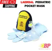 Laerdal Paediatric Pocket Mask with Gloves in Blue Soft Case