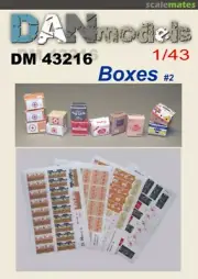 Dan Models 43216 Boxes (international aid, alcohol, cigarettes, bananas), 1/43