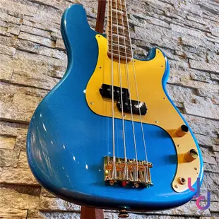 Fender Squier 40th Anniversary PRECISION P Bass 藍金色 電貝斯 40週年