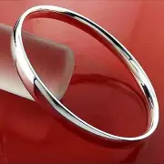 Bangle Real 925 Sterling Silver Filled Solid Baby Teen Girls Size Cuff Bracelet