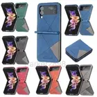 Case for Samsung Galaxy Z Flip 3 Flip 4 Luxury Leather Shockproof Protect Cover