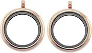 [GLSTOY] 2pcs Pendant Parts Necklace Glass DIY Necklace Parts Creative Necklace Parts Funny Necklace Parts