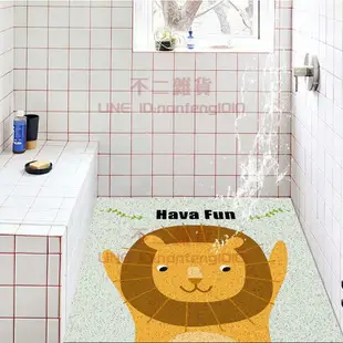 防滑地墊 夏天小孩浴室網格底墊 洗澡透水腳墊 卡通淋浴房門口絲圈【不二雜貨】