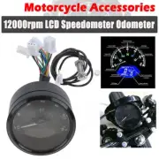 Digital Motorcycle Speedometer Tachometer Gauge Meter Universal Fit For Harley/