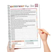 Cleaning Planner Schedule and Checklist Organizer Household Chore Chart Notebook