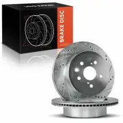 2x Rear Side Drilled Brake Rotors for Lexus GS300 GS350 GS430 GS450h IS250 IS350 (for: Lexus)