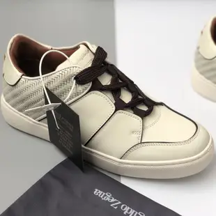 100％原廠 Ermenegildo Zegna傑尼亞男鞋春季款皮革低幫Triple Stitch運動鞋