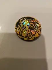 Charizard Coin - Gold Rainbow Holo - Plastic - Pokemon TCG
