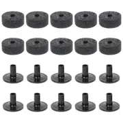 20Pcs/pack Set of 10Pcs Cymbal Stand Felt Washer Pads with 10Pcs Cymbal Sleeves