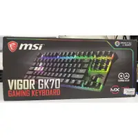 在飛比找蝦皮購物優惠-全新MSI微星Vigor GK70 Cherry MX RG