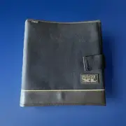 Vintage MEAD Five-Star XL Zip Up Binder Organizer Black” Brown RARE 12x14