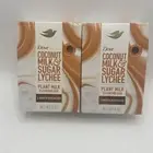 LOT OF 2 Dove Plant Milk Cleansing Bar Coconut Milk & Sugar Lychee 5oz