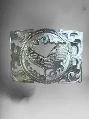 Men’s Western Rooster Belt Buckle Hebilla Vaquera Charra Rodeo Resacada Gallo