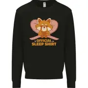 Red Panda Bear Funny Sleep Sleeping Kids Sweatshirt Jumper