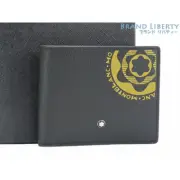 Montblanc Meisterstuck 6Cc Soft Grain Bifold Billfold Black Leather Luxury Busin