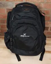 Ogio Stratagem Black Nylon Backpack Travel Laptop Bag 1680D NEW