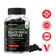 Maca Root High Strength - 30 To 120 Fresh Black Maca Root Capsules