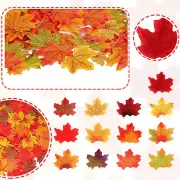 100-300*Fake Fall Leaves Halloween Decor Fake Fall Maple Leaf Leaves Fake Leaves