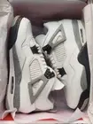 Air Jordan 4 Retro OG 2025 White Cement Sneakers Size 12