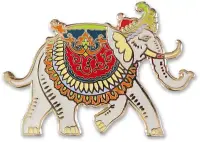 在飛比找博客來優惠-Elephant Hard Enamel Cloisonne