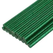 Mini Hot Glue Gun Sticks 8" x 0.43" for Glue Guns Glitter Green 16pcs