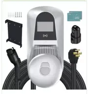 Level 2 EV Charger up to 40Amps NEMA 14-50 Plug w 23ft Cable 9.6kW Charging