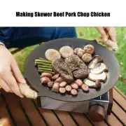 Korean BBQ Grill Pan Round Griddle Grill Pan Stovetop Induction Home Outdoor RM