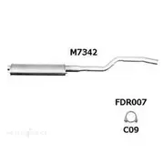 Redback Mufflers Bolt-On to suit 505 Sli Sedan F/Muffler - M7342