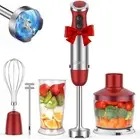 5-in-1 Immersion Blender 1000W 12-Speed Stick Mixer with Beaker Processor Whisk