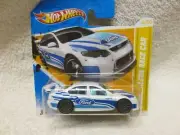 FORD FALCON RACE CAR WHITE HOT WHEELS SHORT CARD 2012 1:64 SCALE