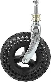 Caster Wheels, 7 Inch TPE Rubber Beehive Non Slip Caster Wheel Replacement, 75kg Load Capacity Heavy Duty Castors Replacement Part for Various Hand Carts, Cart Trolley Vehicles