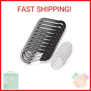 TYTDOUTER 10 PCS Mini Carabiner Clips with Key Rings Aluminum D Shape Locking Ca