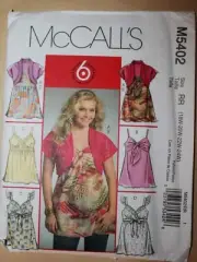 McCall’s M5402 18W-24W Womens Shrug & Tops Uncut