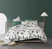 CleverPolly Print Microfibre Quilt Cover Set - Ultra Soft with Zipper Closure (Sally, Queen Size)