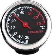 Anneome Car Supplies: Waterproof Mechanical Thermometer Night-Reading Luminous Clock Easy Fit for Vent