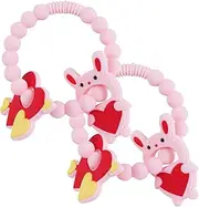 Silicone Teething Toy - Baby Teething Rings Chew Toys - Kids Chew Sensory Toys Teething Ring for Home, Camping, Walking