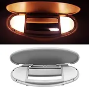 Abodvu Sun Visor Mirror Cover Compatible with Mini Cooper & Cooper S R55 Clubman 2008-2013/R56 Hatchback 2007-2013/R60 Countryman 2011-2014,1PC Sun Visor Vanity Mirror Replacement for Left/Right,Gray