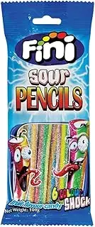 Fini Rainbow Sour Pencil Lollies 16 x 100 g