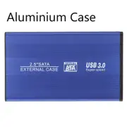 USB3.0 2.5" inch SATA External Hard Drive HDD SSD Enclosure Case Portable Blue