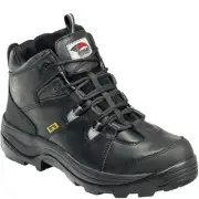 Avenger Men's 5" Hiker Steel Toe Internal Metatarsal Guard EH Work Boot Black -