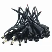 10 Pairs of DC Power Cord Plug Male and Female connectors (5.5mm x 2.1mm), DC...