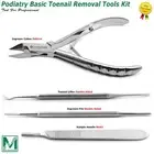 Podiatry Basic Toenail Removal Tools Kit Ingrown Clipper Nipper Nail Lifter File