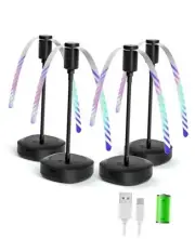 4 Pack Food Fan for Table, 2000mAh USB Powered Rechargeable Food Fan, Portable