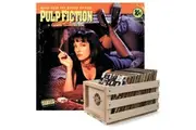 Crosley Record Storage Crate & Various Artists Pulp Fiction - Vinyl Album Bundle