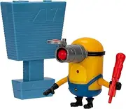 Despicable Me 4: Sharp Shooting Mega Minion Mel - Action Figure, Press Mel's Head to Fire His Blaster, Collect All 5, Different Functions and Accessories
