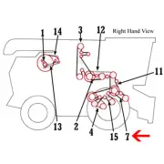 Feed Accelerator Std Speed Belt Fits 9560 9570 9660 9670 9760 9770 9860 9870