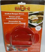 Mr Bar-B-Q STUFFED BURGER PRESS RED Fill Burgers With Favorite Ingredients