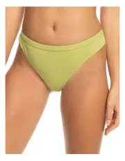 [Roxy] Pro The Snap Turn Cheeky Bikini Bottoms in Fern